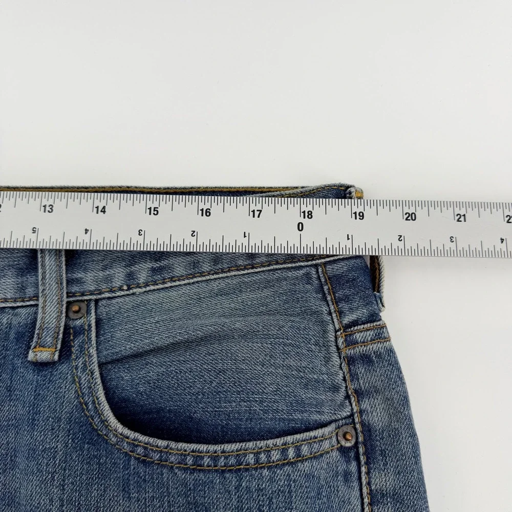 Levis 569 Loose Straight Jeans Medium Wash Baggy Denim 38x33 Blue